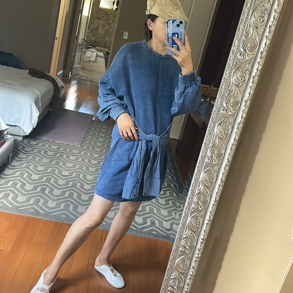 Zara denim blue sweater dress 😍❤️